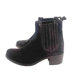 La Canadienne Brown Suede Booties Ankle Boots Leather Women's Size 5